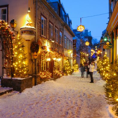 Rue du Petit-Champlain in Winter
