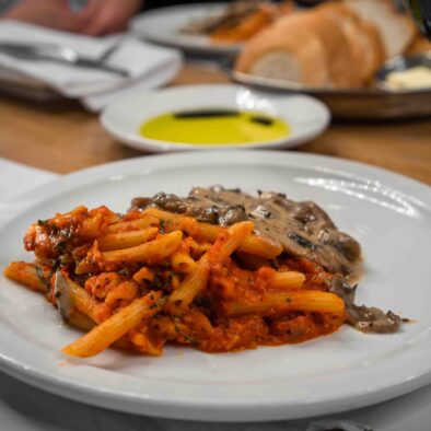 beautifully made penne with veal cutlet Combo Historical and Food tour of Old Quebec City, Il Matto Quebec,