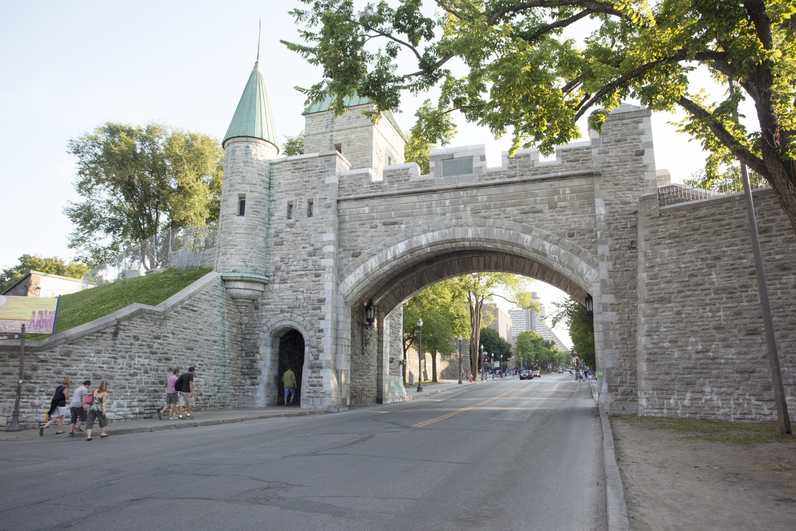 Photo of saint louis gate, fortification of Old Quebec.