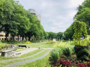 Joan of Arc Garden in quebec city on the plains of abraham