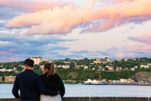 couple et coucher de soleil a quebec